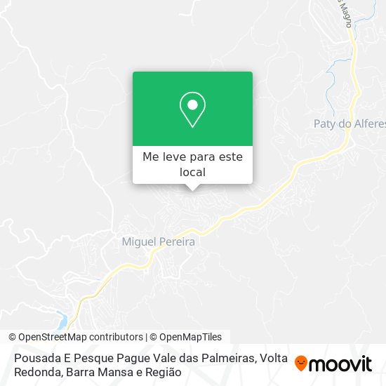 Pousada E Pesque Pague Vale das Palmeiras mapa