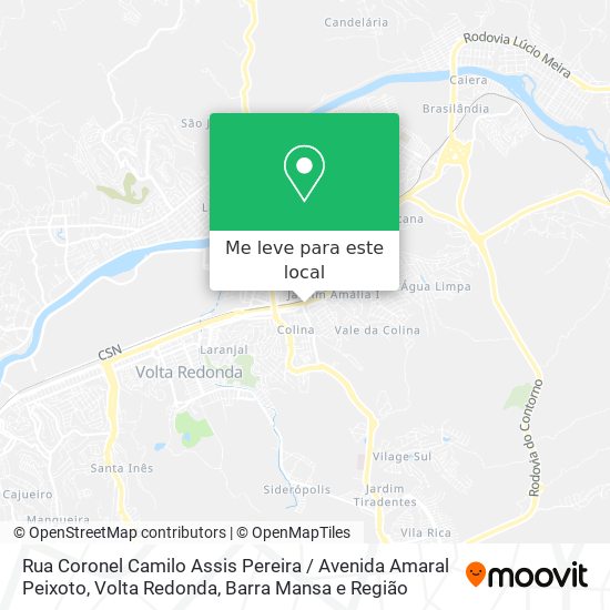 Rua Coronel Camilo Assis Pereira / Avenida Amaral Peixoto mapa