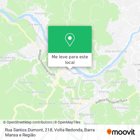 Rua Santos Dumont, 218 mapa