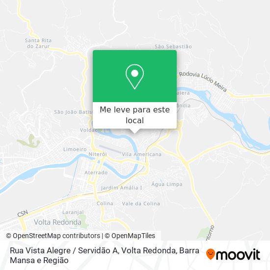 Rua Vista Alegre / Servidão A mapa