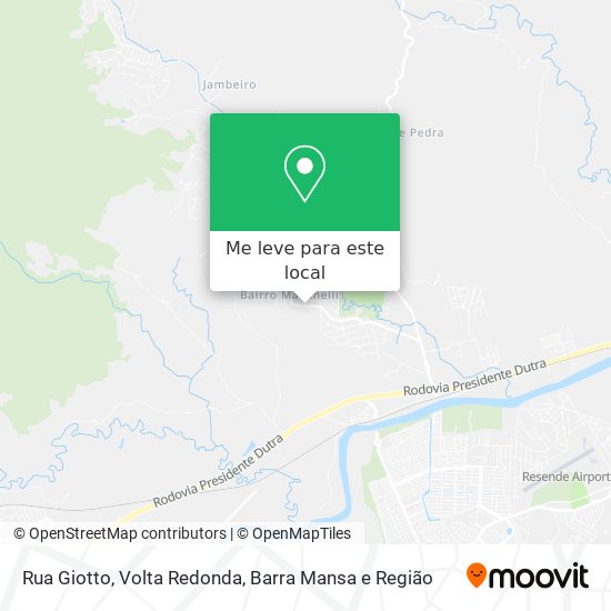 Rua Giotto mapa