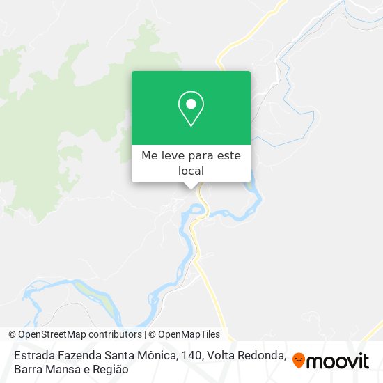 Estrada Fazenda Santa Mônica, 140 mapa