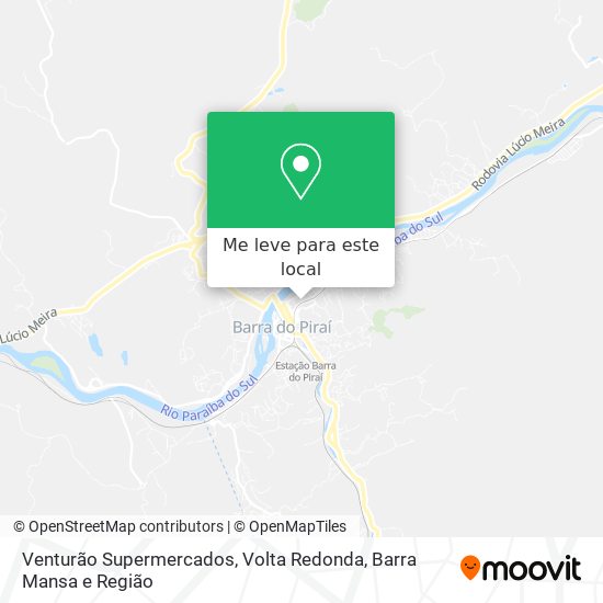 Venturão Supermercados mapa