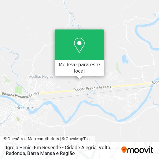 Igreja Peniel Em Resende - Cidade Alegria mapa