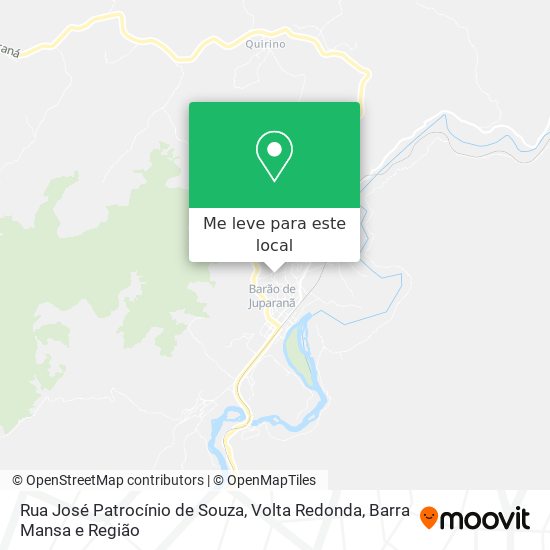 Rua José Patrocínio de Souza mapa