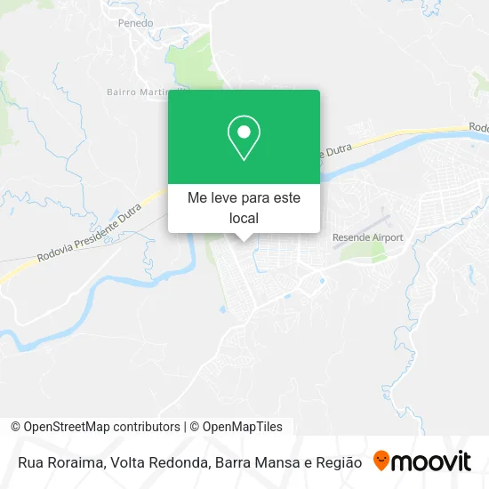 Rua Roraima mapa