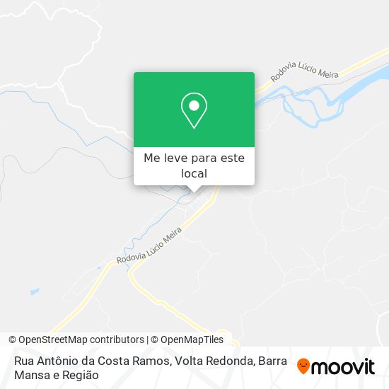 Rua Antônio da Costa Ramos mapa