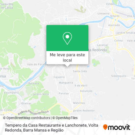 Tempero da Casa Restaurante e Lanchonete mapa