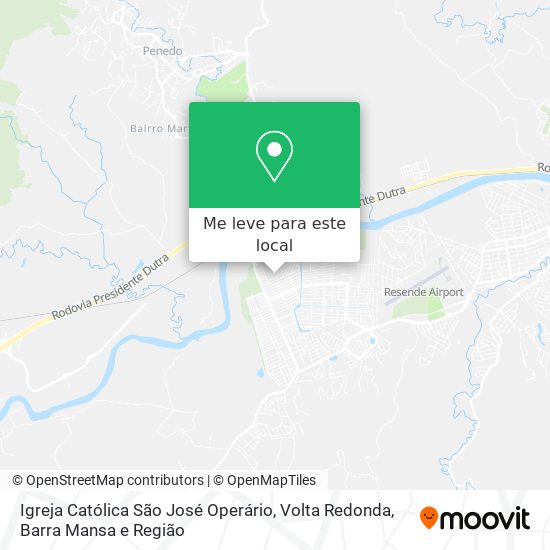 Igreja Católica São José Operário mapa