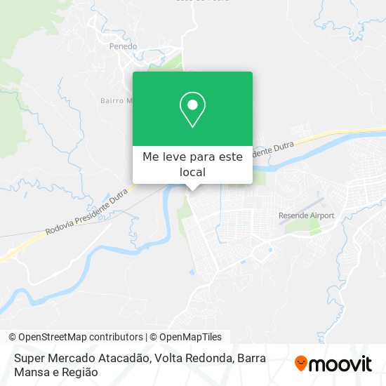 Super Mercado Atacadão mapa