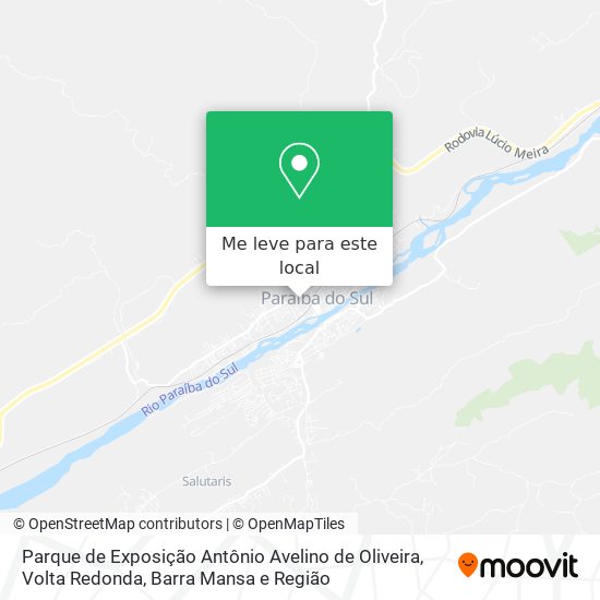 Parque de Exposição Antônio Avelino de Oliveira mapa