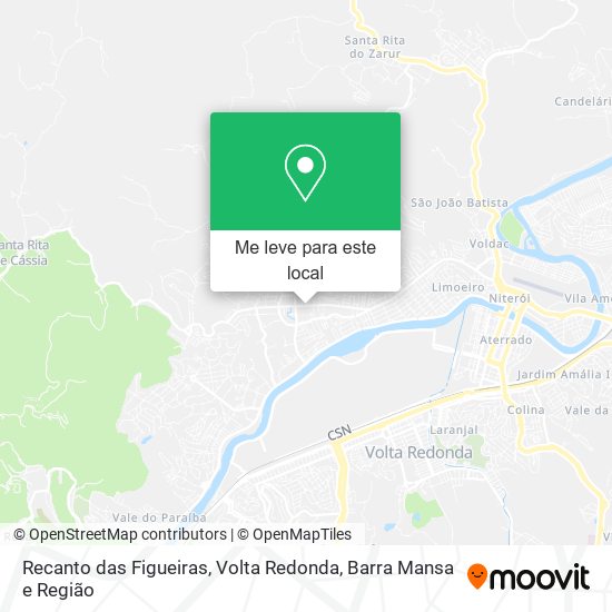Recanto das Figueiras mapa