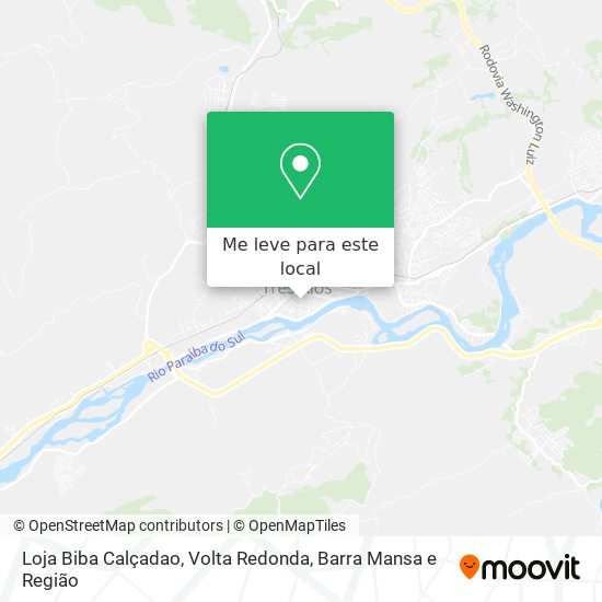 Loja Biba Calçadao mapa