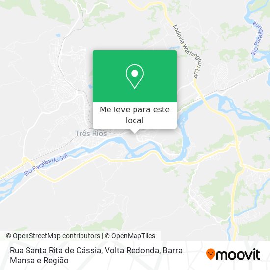 Rua Santa Rita de Cássia mapa