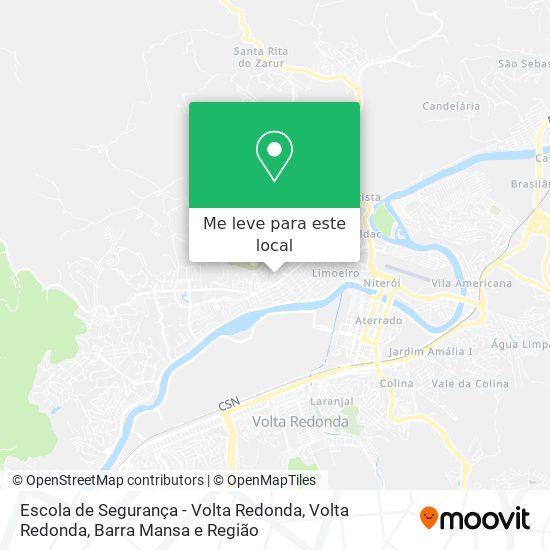 Escola de Segurança - Volta Redonda mapa