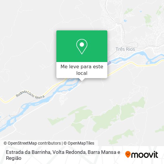 Estrada da Barrinha mapa
