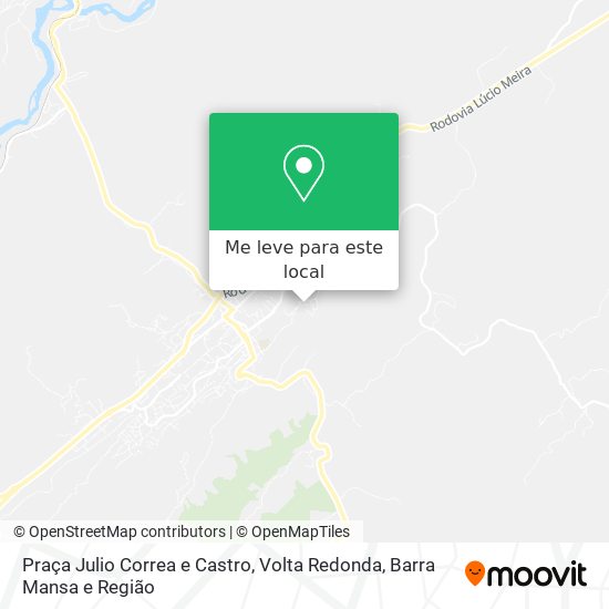 Praça Julio Correa e Castro mapa