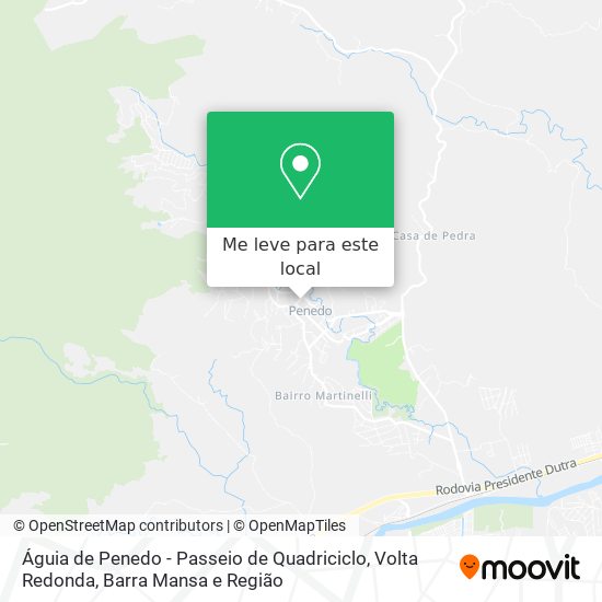 Águia de Penedo - Passeio de Quadriciclo mapa