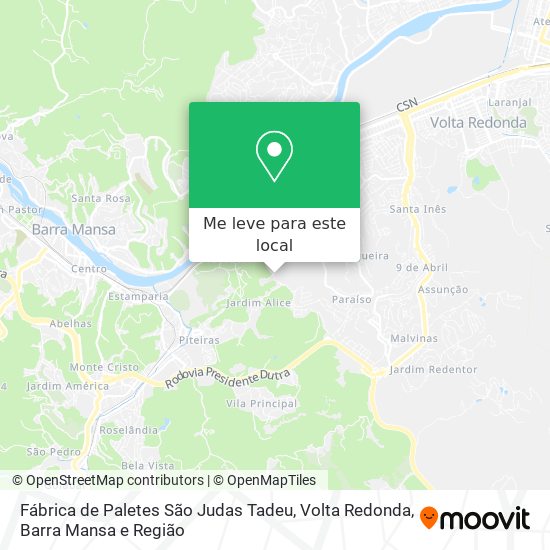 Fábrica de Paletes São Judas Tadeu mapa