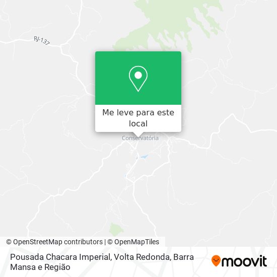 Pousada Chacara Imperial mapa