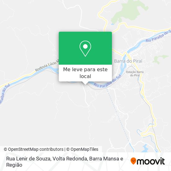 Rua Lenir de Souza mapa