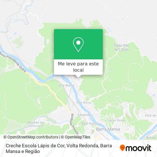 Creche Escola Lápis de Cor mapa