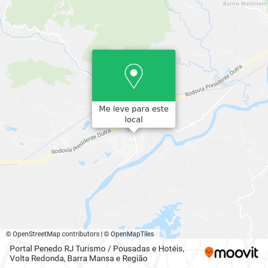 Portal Penedo RJ Turismo / Pousadas e Hotéis mapa
