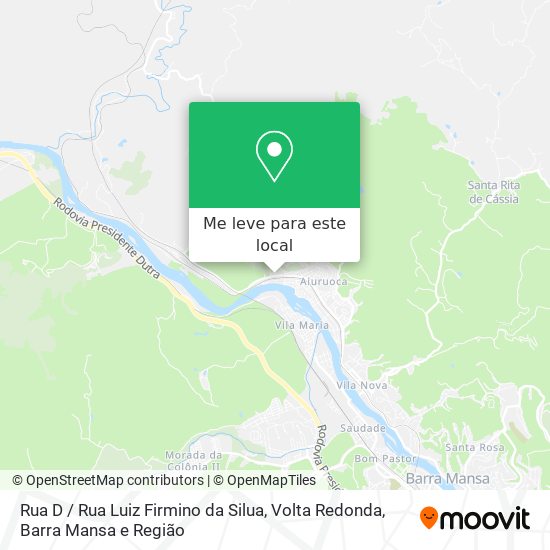 Rua D / Rua Luiz Firmino da Silua mapa