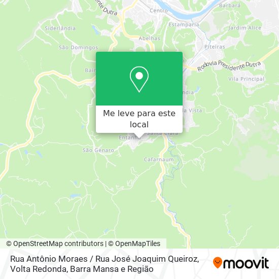 Rua Antônio Moraes / Rua José Joaquim Queiroz mapa
