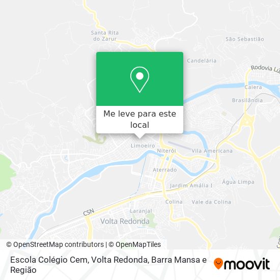Escola Colégio Cem mapa