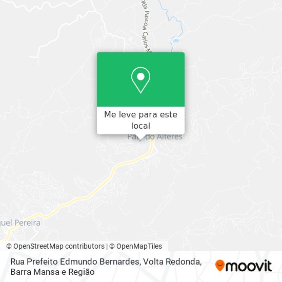 Rua Prefeito Edmundo Bernardes mapa