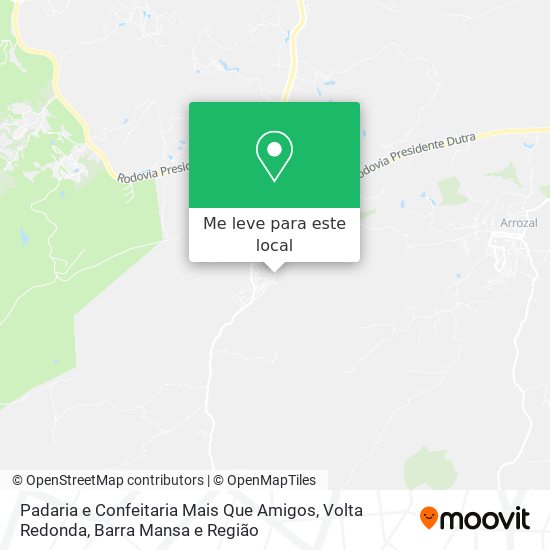 Padaria e Confeitaria Mais Que Amigos mapa