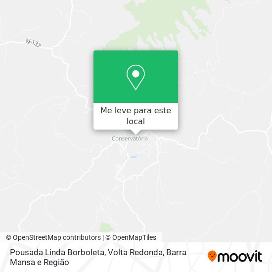 Pousada Linda Borboleta mapa