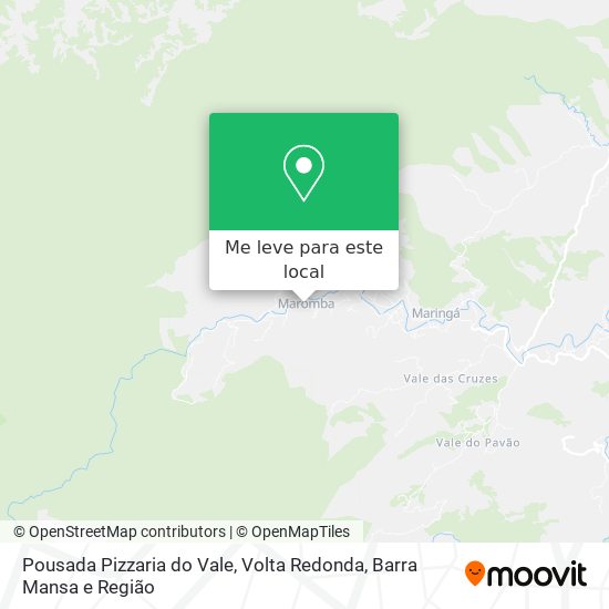 Pousada Pizzaria do Vale mapa