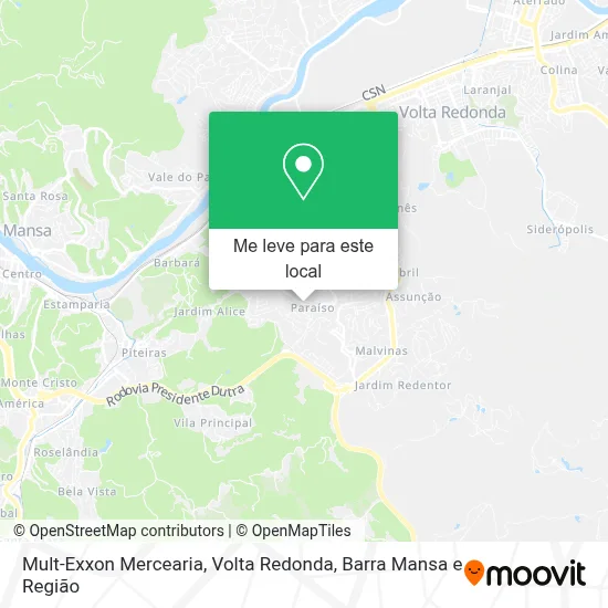 Mult-Exxon Mercearia mapa