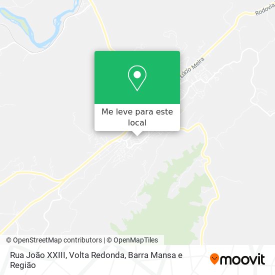 Rua João XXIII mapa