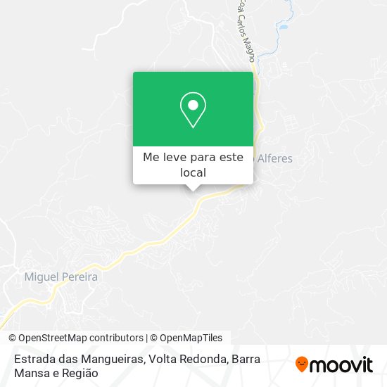Estrada das Mangueiras mapa
