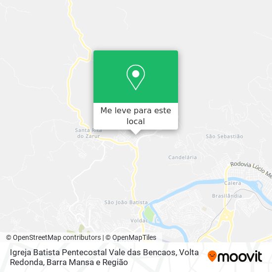 Igreja Batista Pentecostal Vale das Bencaos mapa