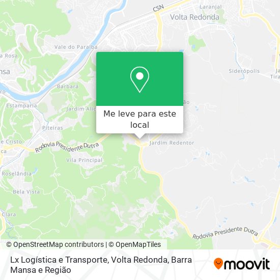 Lx Logística e Transporte mapa