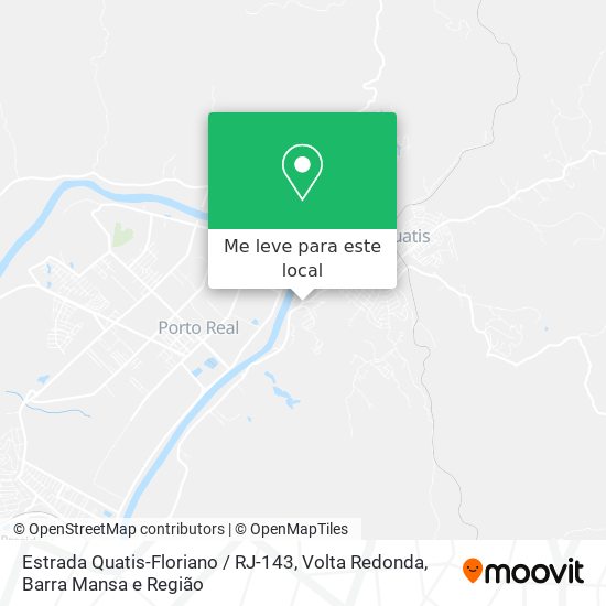 Estrada Quatis-Floriano / RJ-143 mapa