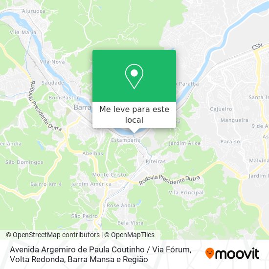 Avenida Argemiro de Paula Coutinho / Via Fórum mapa