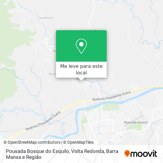 Pousada Bosque do Esquilo mapa