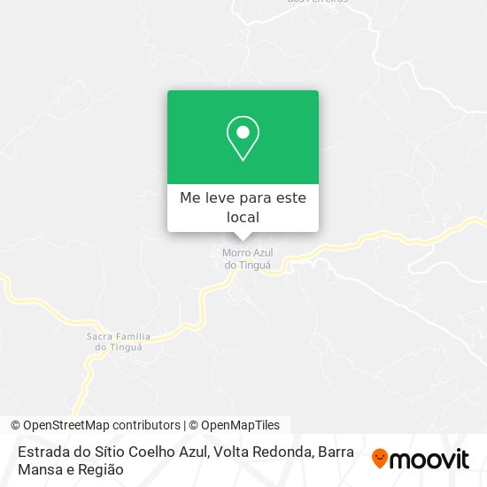 Estrada do Sítio Coelho Azul mapa