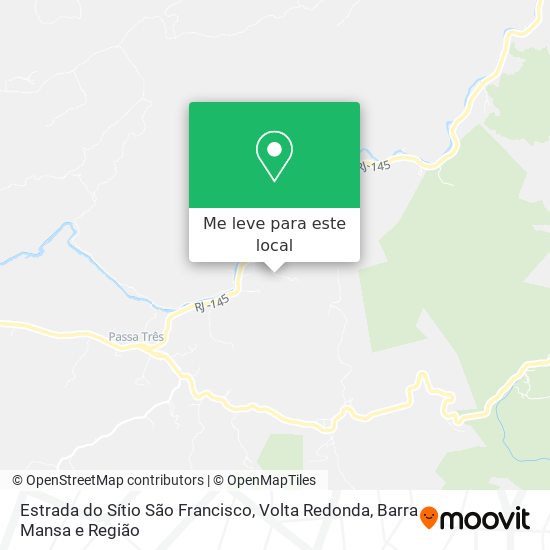Estrada do Sítio São Francisco mapa