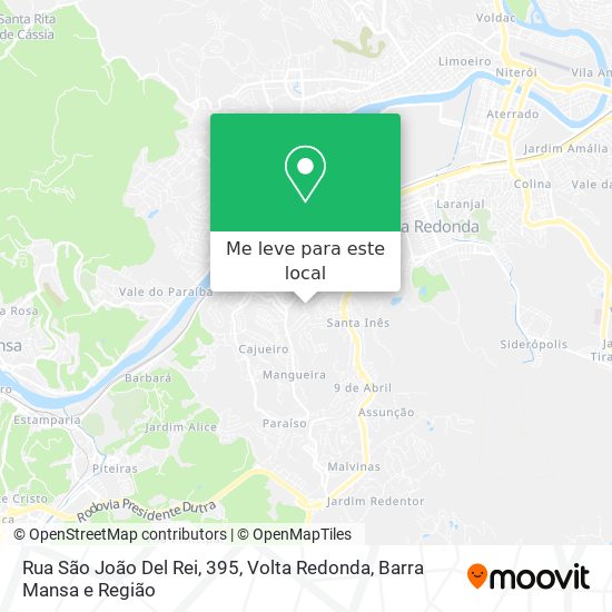 Rua São João Del Rei, 395 mapa