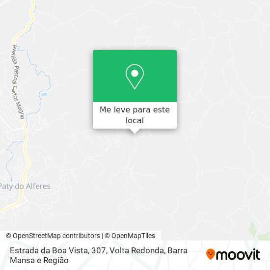 Estrada da Boa Vista, 307 mapa