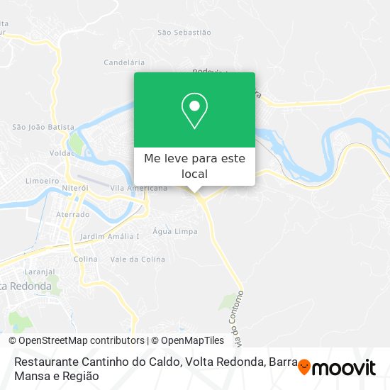 Restaurante Cantinho do Caldo mapa