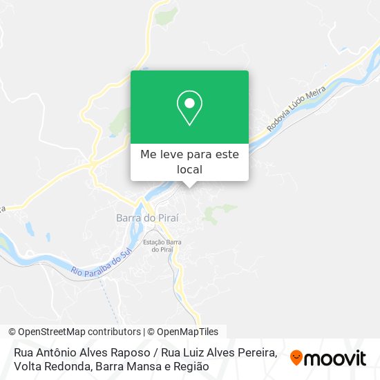 Rua Antônio Alves Raposo / Rua Luiz Alves Pereira mapa
