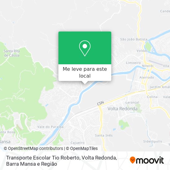Transporte Escolar Tio Roberto mapa