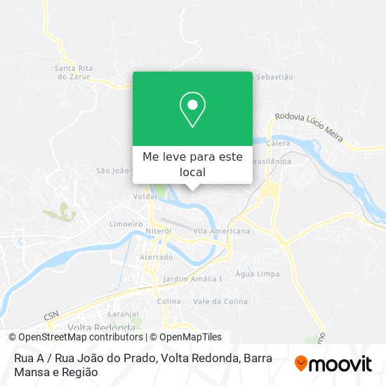 Rua A / Rua João do Prado mapa